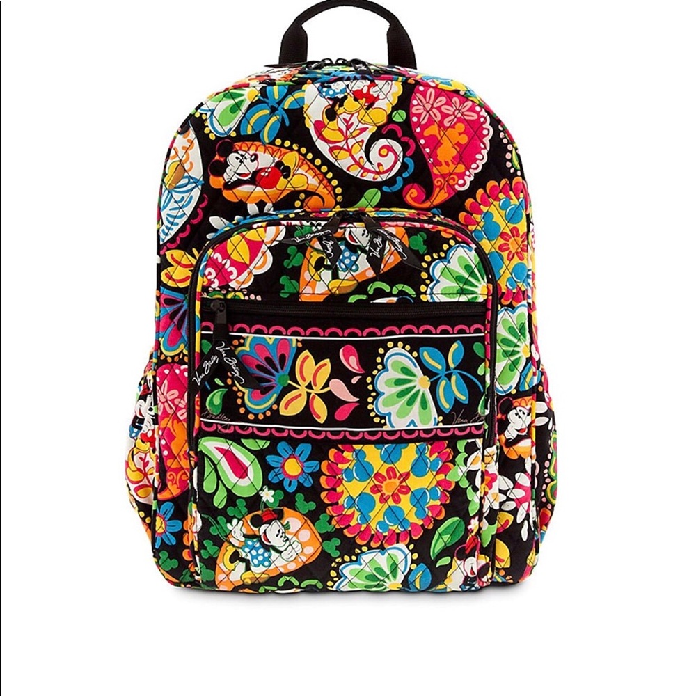 Vera Bradley campus backpack Midnight with Mickey